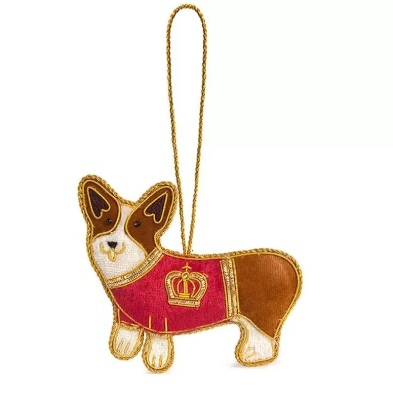 Royal Collection Shop Decorations*Buckingham Palace Corgi In Coat Decoration