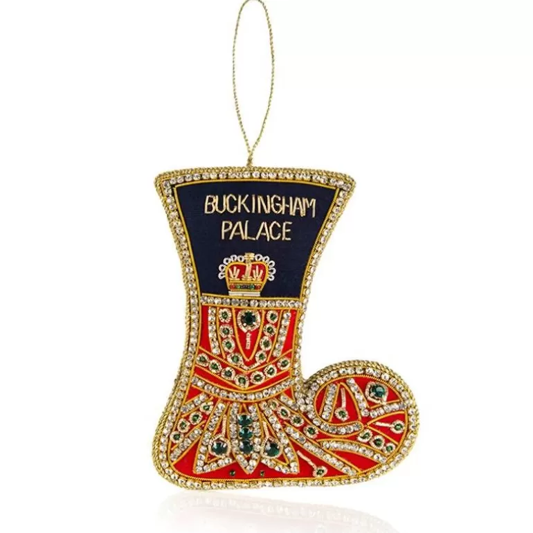 Royal Collection Shop Decorations*Buckingham Palace Navy And Red Stocking Decoration