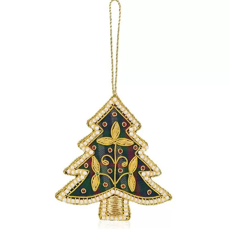 Royal Collection Shop Decorations*Palace Of Holyroodhouse Tartan Christmas Tree Decoration