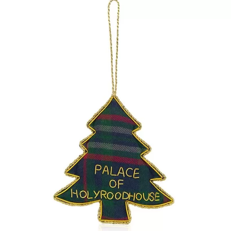 Royal Collection Shop Decorations*Palace Of Holyroodhouse Tartan Christmas Tree Decoration