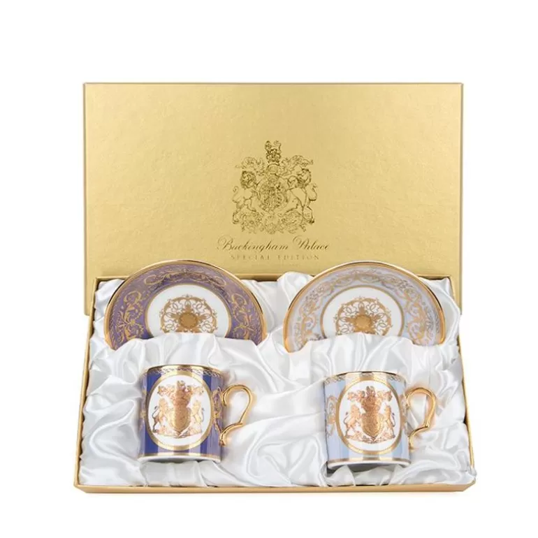 Royal Collection Shop Cups & Saucers*Special Edition Lustre Purple And Blue Coffee Cup And Saucer