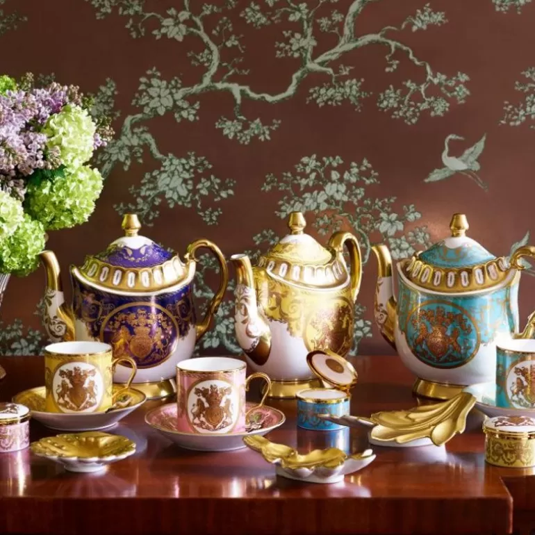 Royal Collection Shop Cups & Saucers*Special Edition Lustre Purple And Blue Coffee Cup And Saucer